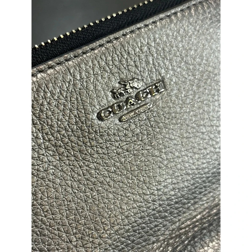 Coach Nolita Wristlet Purse Metallic Silver Chain Strap Y2K Style HTF